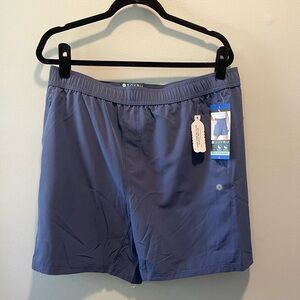 🆕 Soybu Active Shorts Mens L Blue Pull On Elastic Waist Lightweight Shorts NWT